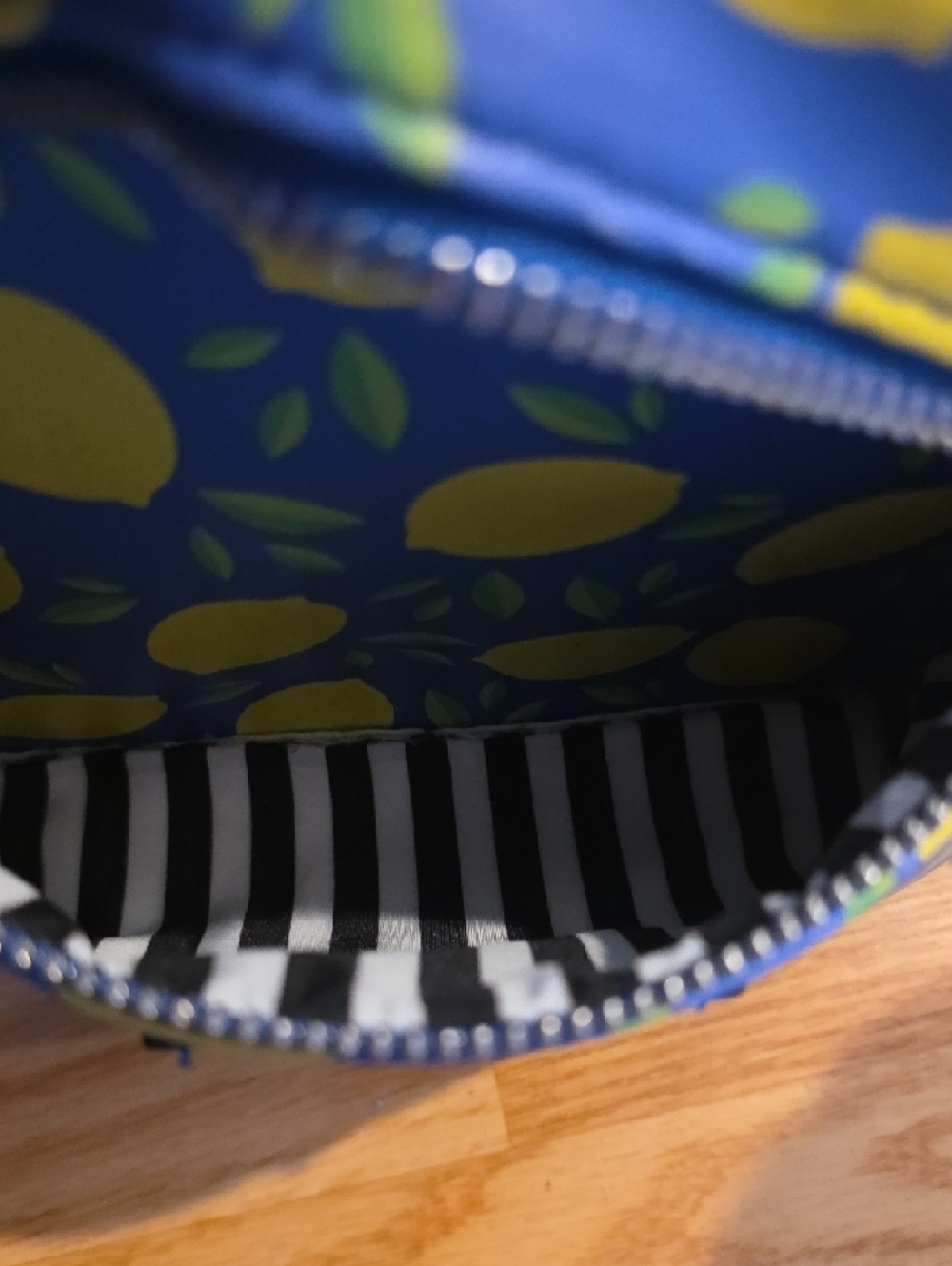 Dabney Lee Blue Lemon Print Mini Backpack - Picture 9 of 9